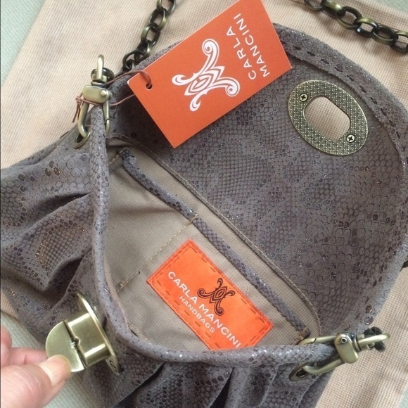 New - Carla Mancini mini leather clutch - Picture 3 of 3